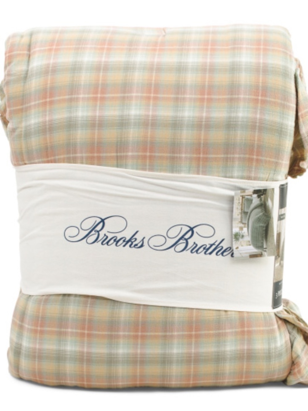 Brooks Brothers Plaid Comforter Set in Green